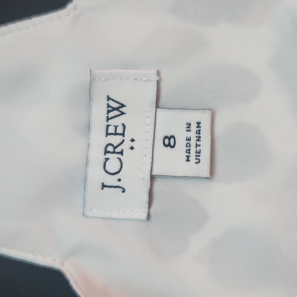 J Crew Leopard Scalloped Cami Top Size 8 - Picture 6 of 7